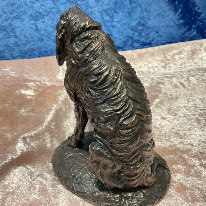 Escultura cão tamanho 13x12 cm