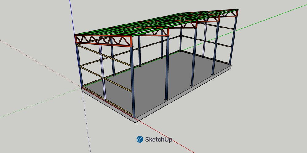 6x24m H3 - Konstrukcja stalowa / Budynek Gospodarczy / Garaż / Hala / Warsztat