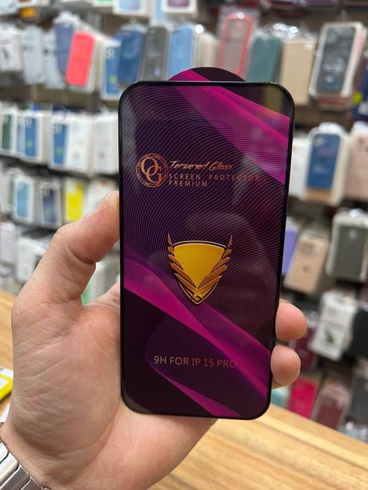 Захисне скло Айфон 15 про макс та інші скло на iPhone защитное стекло
