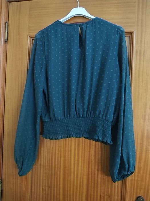 Blusa curta verde