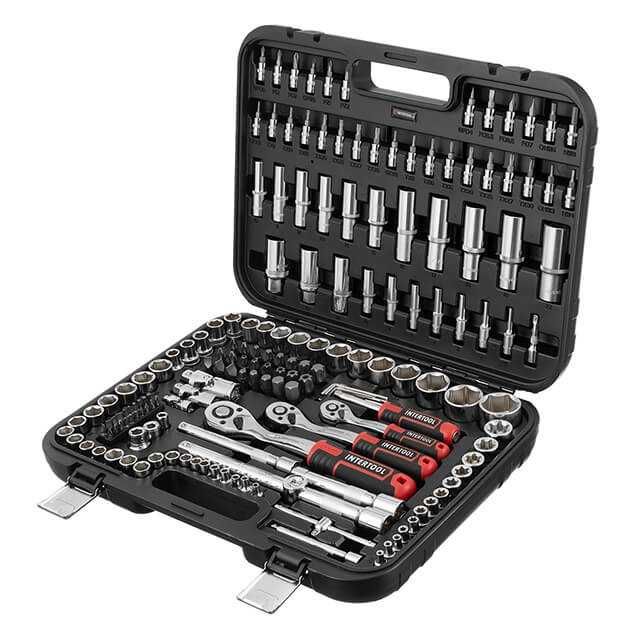 Набор инструментов 1/2" & 3/8" & 1/4", 171ед. INTERTOOL ET-8171. Новий