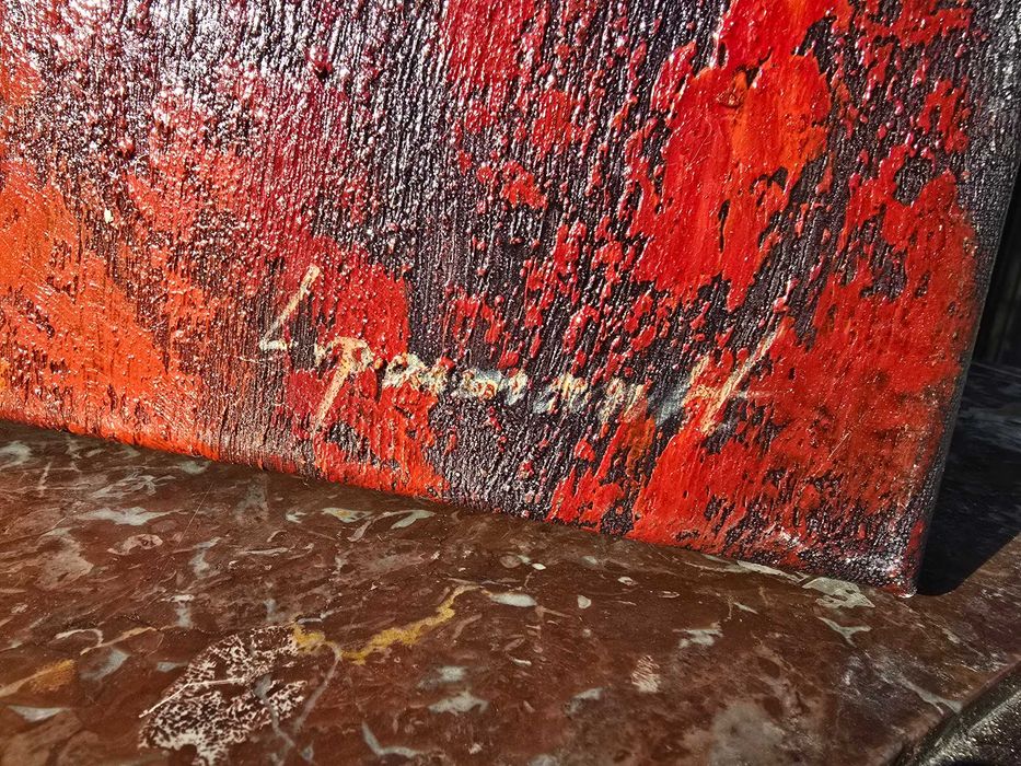 Stary obraz olejny na płótnie  new look  kobiety podpisany