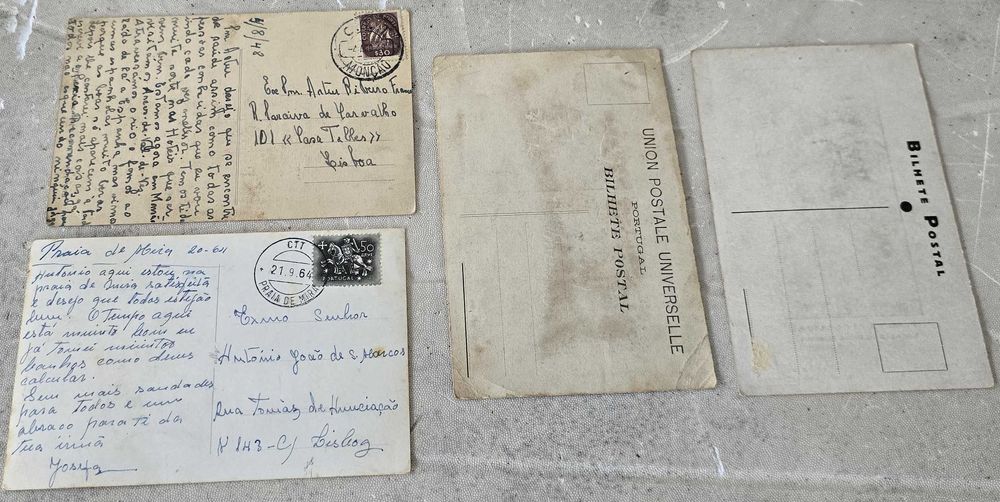 Postais antigos 1904 e 1948