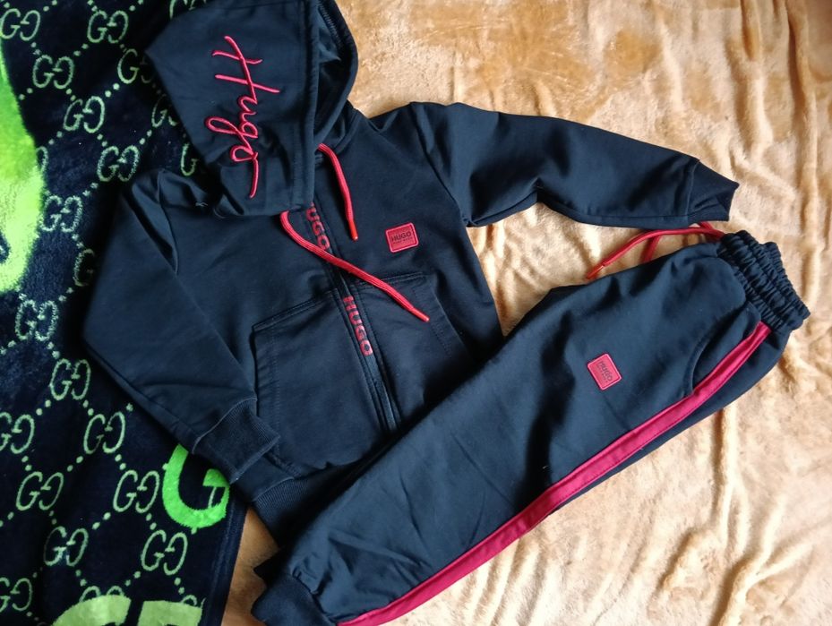 Komplet dresowy Hugo Boss czarny 104/110