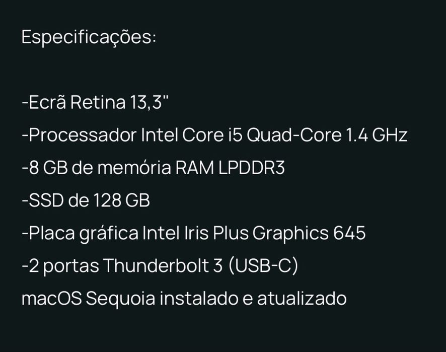 MacBook pro 13 polegadas