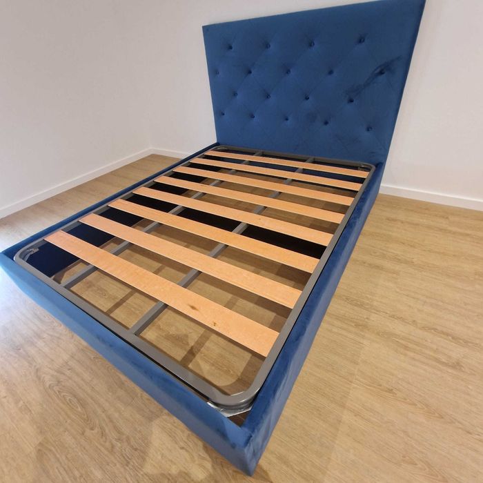 Premium Upholstered Double Beds, 190x140 cm, Including Slatted Base – €199!!64564415138946122