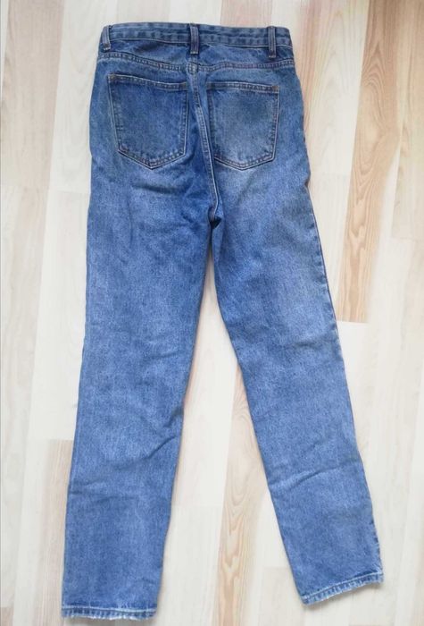 Spodnie jeansy niebieskie (zamek zepsuty!) S/XS