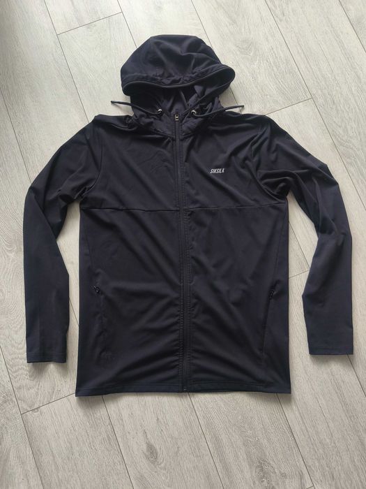 Bluza męska rozpinana czarna Siksilk rozmiar L kieszenie zamek olavoga