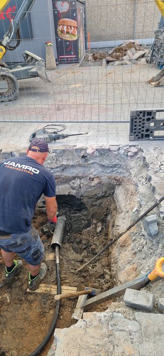 Przyłącza wod-kan przeciski wbijanie rur stalowych