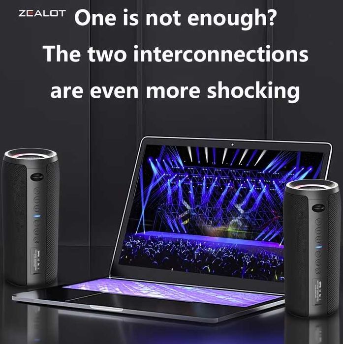 Бездротова портативна колонка ZEALOT S51 Pro 40W