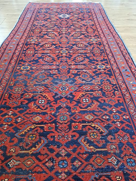 Kolekcjonerski perski chodnik ręcznie tkany Malajer 110x310cm nr1539