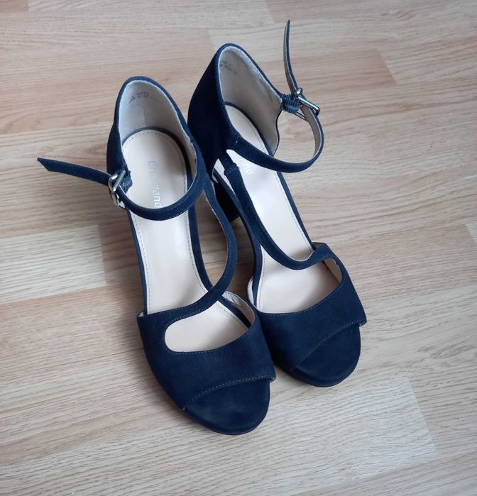 Босоніжки жіночі темно-сині