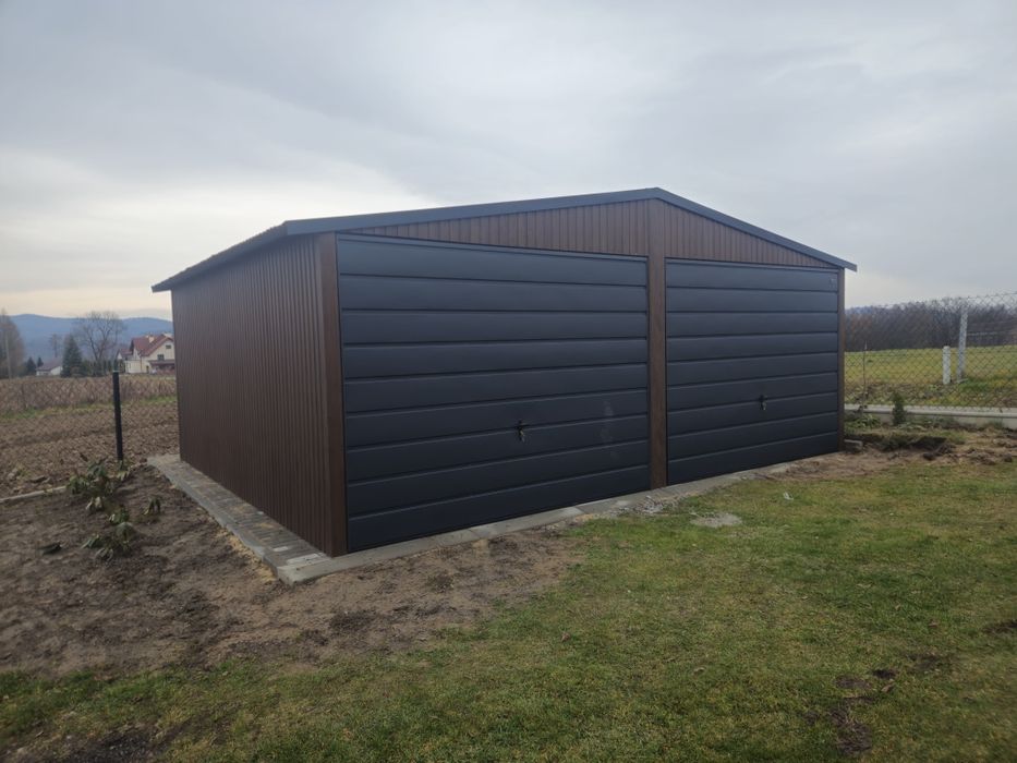 6x5 ŁÓD Garaże Blaszane Garaż Blaszany Orzech Obróbki Blaszak Blaszaki