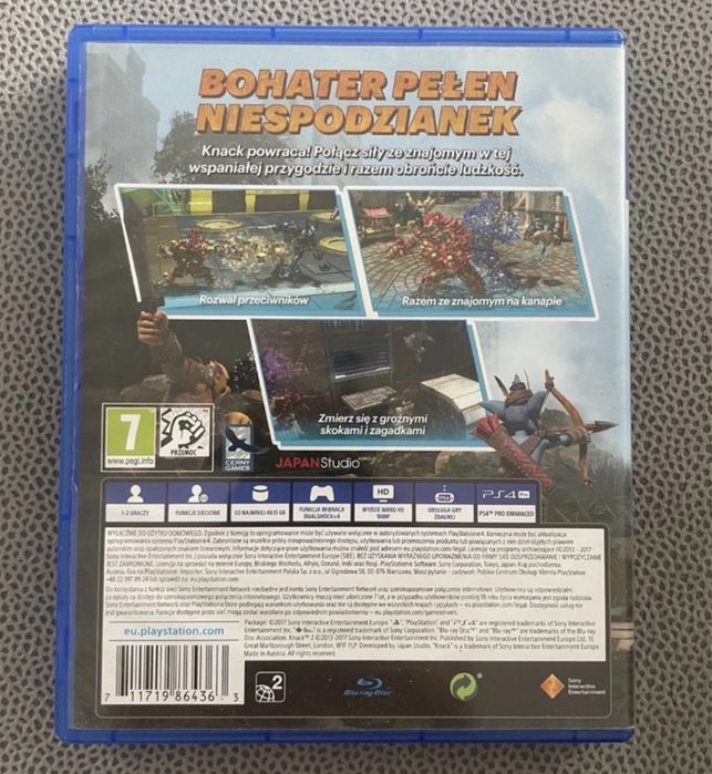Gra, płyta PS4 KNACK