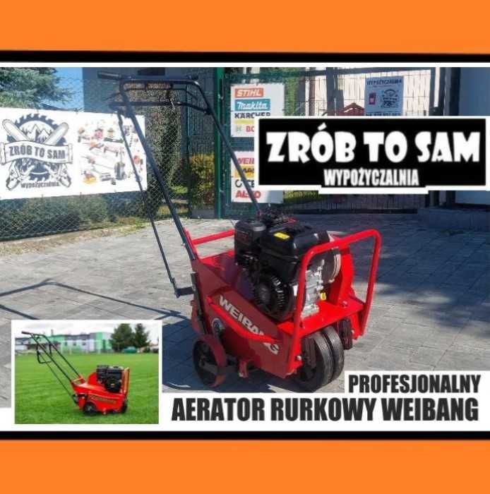 Aerator rurkowy Weibang profesional  trawa jak boisko wynajem aeracja