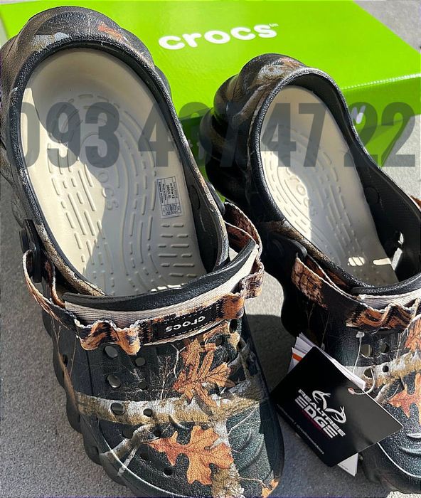Чоловічі Крокси Сабо Crocs ECHO CLOG Realtree Bone/Black Новинка Crocs