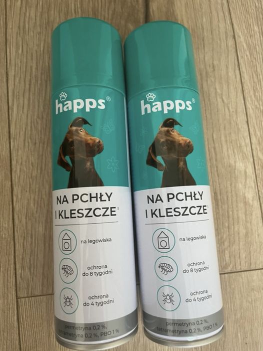 Happs na Pchły i Kleszcze na Legowiska Budy Dywany