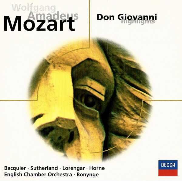 Wolfgang Amadeus Mozart - Bacquier, Sutherland, Lorengar, Horne, English Chamber Orchestra, Bonynge - Don Giovanni (Highlights) - CD Muito Bom Estado