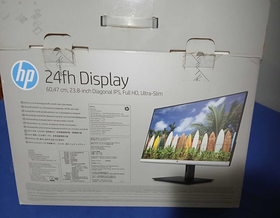 Monitor HP pouco usado, com caixa
