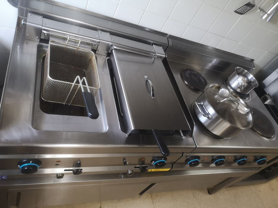 Fogão electrico e fritadeira industrial