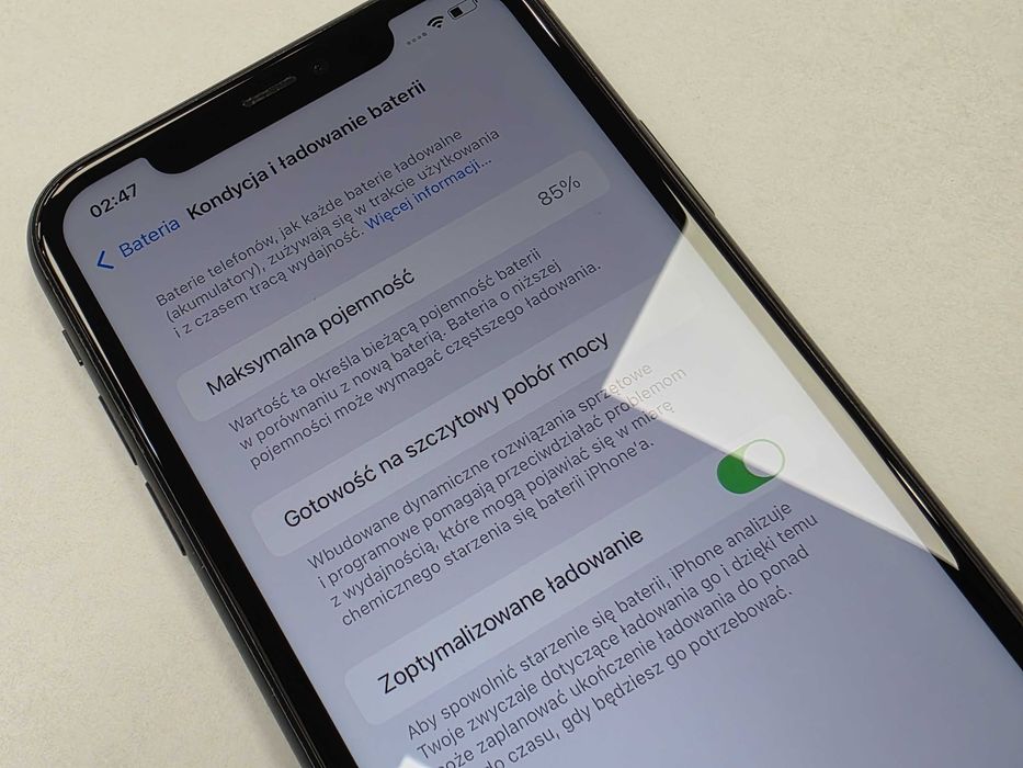 iPhone 11 64GB/ Black/ Czarny/ BAT 85%/ Grade A-/ + ładowarka/ GW 12 MSC