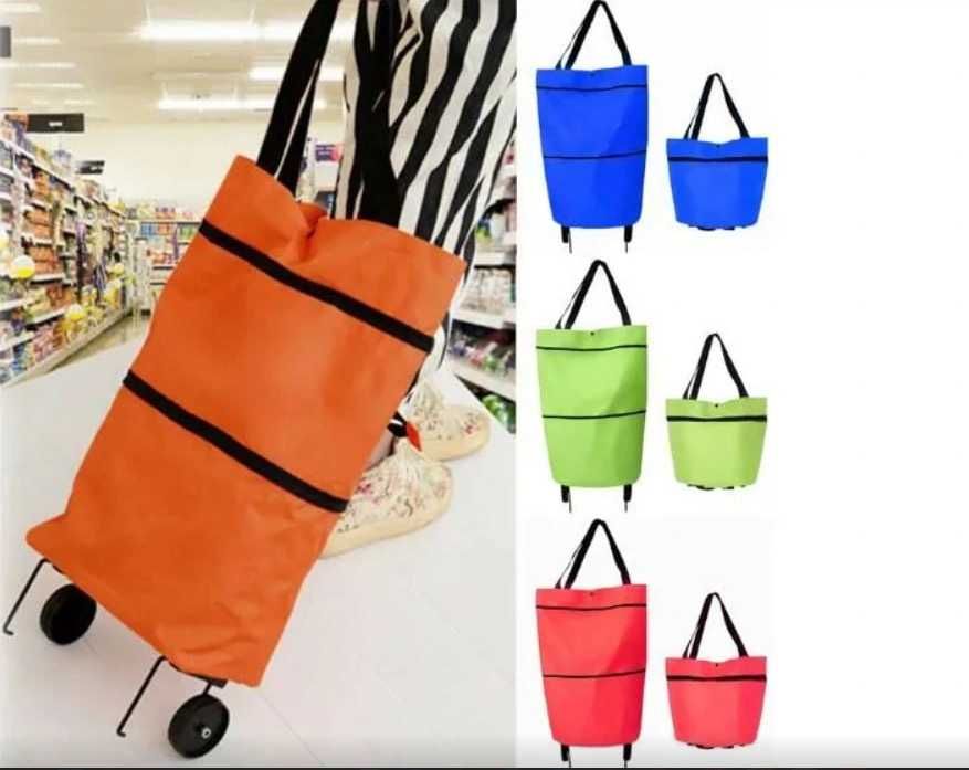 Сумка шоппер тележка на колесах
