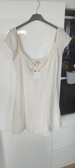 Bershka sukienka len rM