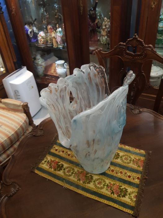 Imponente jarra multicor de murano