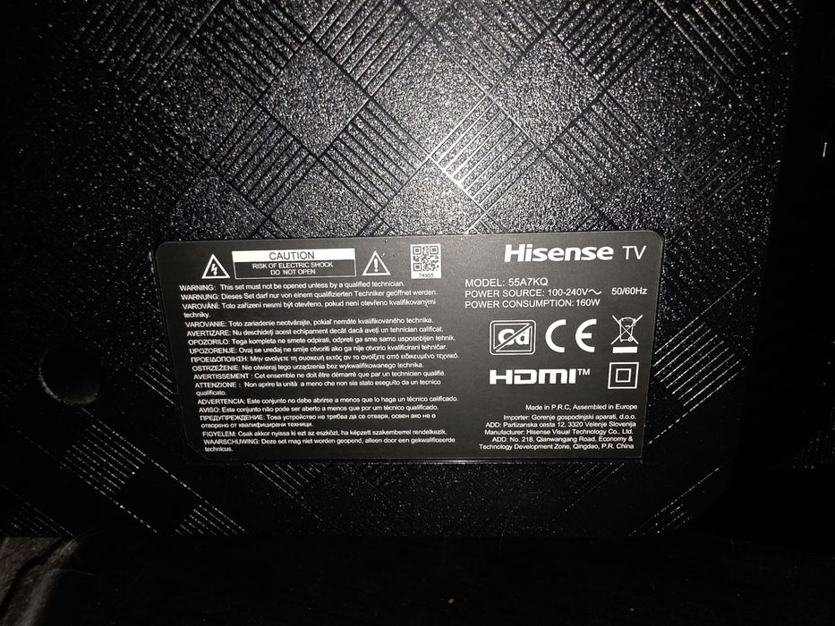 TV Hisense 4k 55polegadas