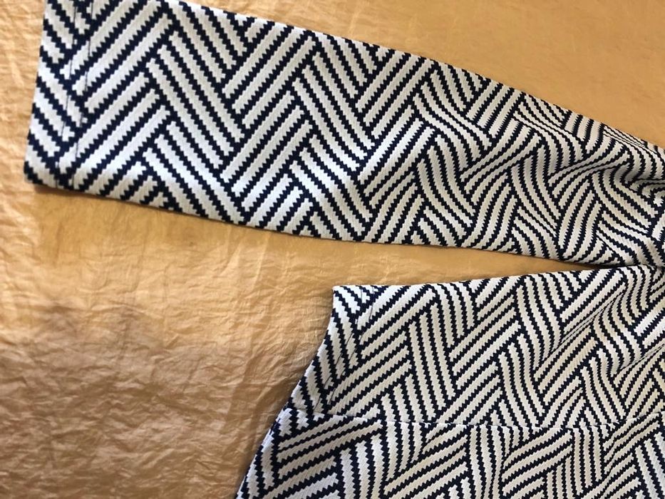 Casaco/blazer riscas azul e branco