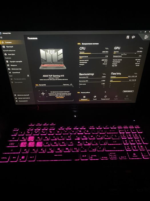 Ноутбук asus tuf gaming A15