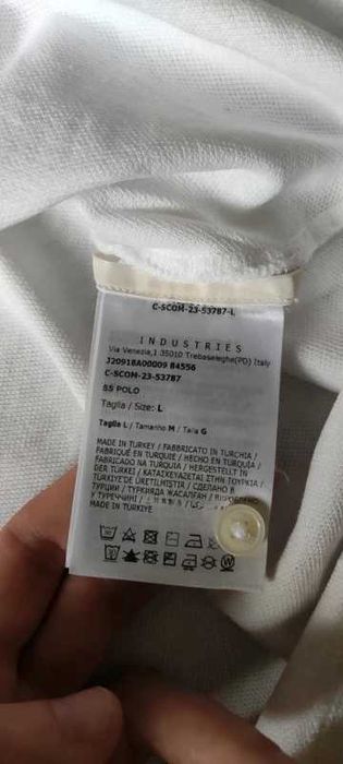 Moncler polo tshirt white