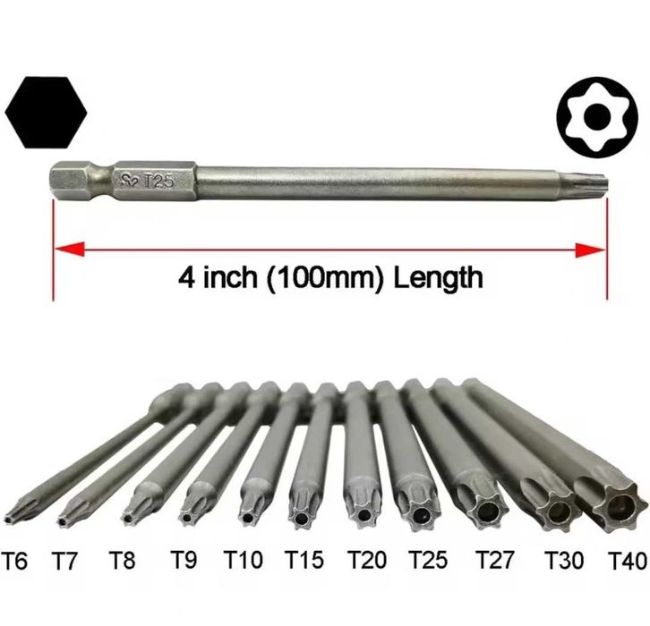 біта torx біти насадка на шуруповерт насадка на дрель