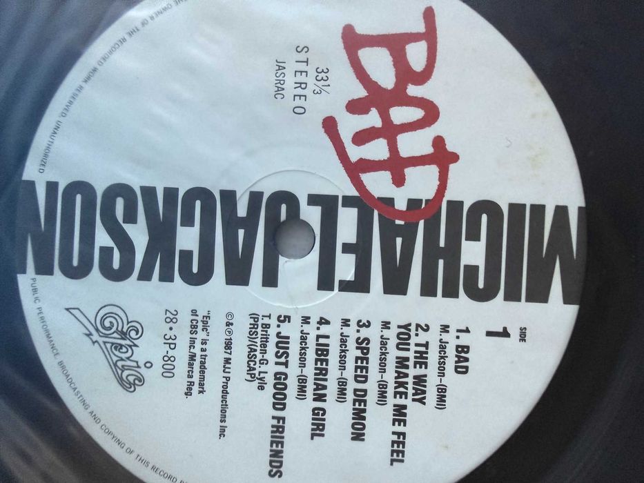 Michael Jackson – Bad | Epic / 28‑3P‑800 (Japan, record NM)