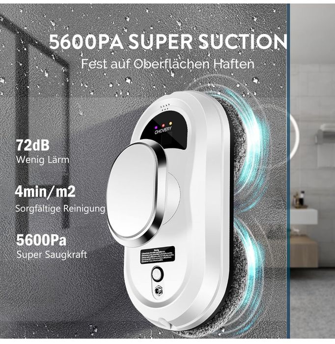 Robot Limpador de janelas inteligente Sucção 5600pa *Novo na Caixa*