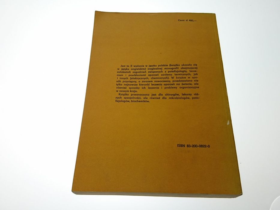 Oparzenia Jako Problem Badawczy i Leczniczy 1984