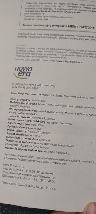 Ponad słowami 1 - zakres podstawowy i rozszerzony