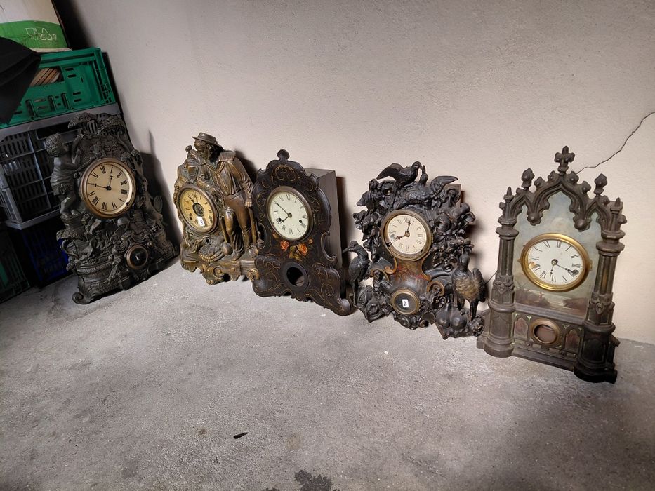 Relógios metal e ferro antigos sec.xvlll/ xlx