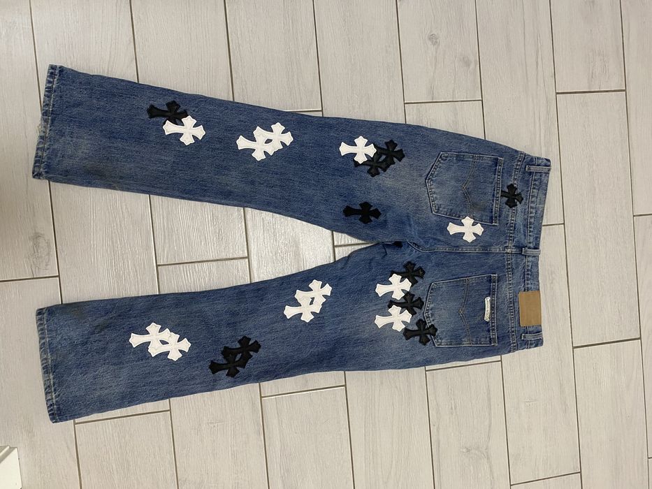 Chrome Hearts Flare / Клеш джинсы Chrome Hearts