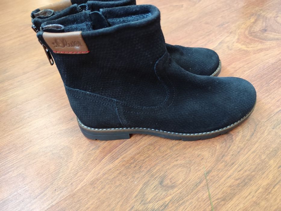 Botas S. Oliver em camurça forradas 36 - elegantes e quentes