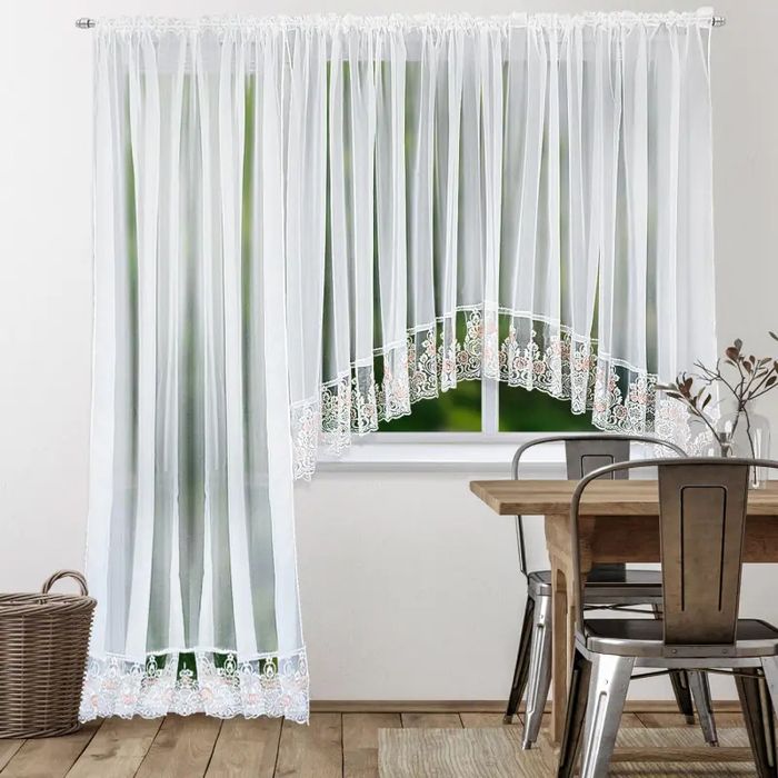 Zestaw firan do okna i drzwi balkonowych