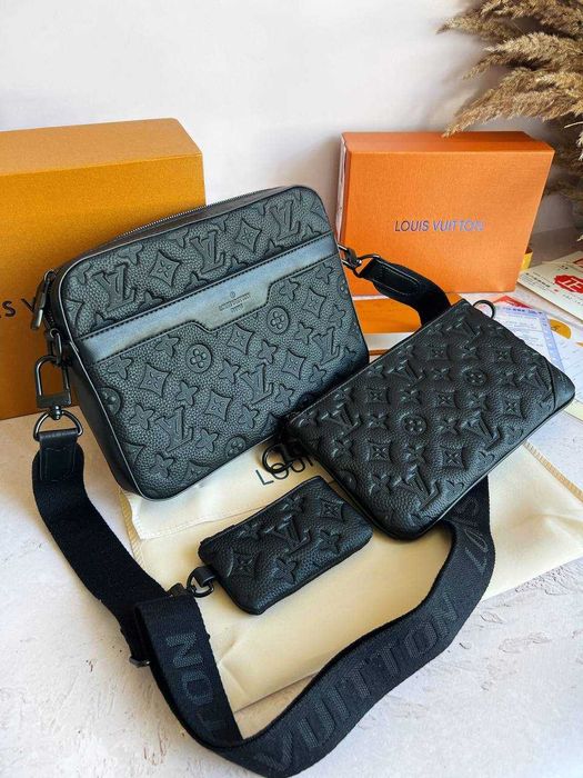 Чоловіча сумка / Louis Vuitton Trio Premium 1:1 / Луи Виттон