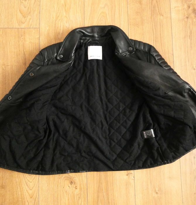 Kurtka skórzana damska Samsøe Samsøe pilotka SKÓRA biker RAMONESKA S/M