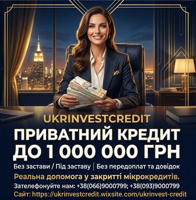 ‼️Кредит без застави ‼️ Гроші в борг приватна позика‼️ без передоплати