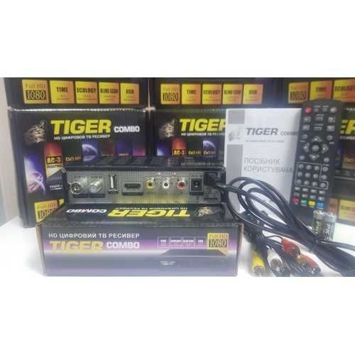 Комбинированный тюнер приставка ресивер Tiger Combo HD DVB-S/S2/T/T2/C