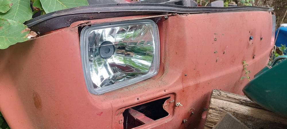 Fiat 126p lampy przednie clear tuning H4 homologacja EU nowe