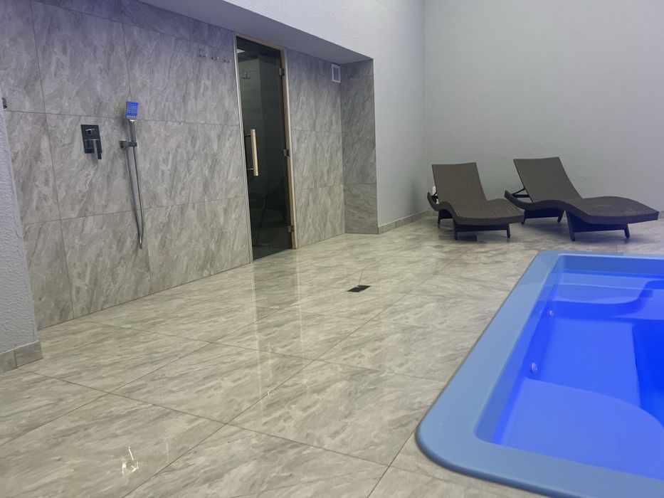 Баня на дровах с. Мачухи басейн мангальна зона