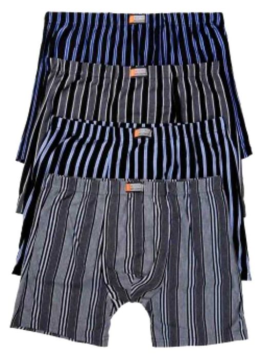 3 pary bawełnianych bokserek męskich w paski rozmiary od 4XL do 7XL