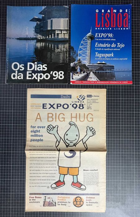 Lote de publicações da EXPO 98