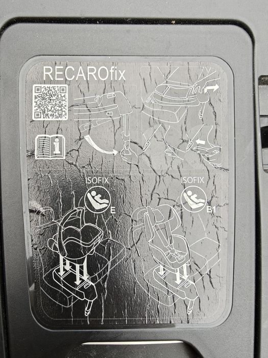 RECARO FIX SmartClick (0-13 kg) Czarny